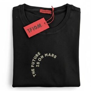 TFIOM® Crescent Tee - The Future is on Mars 
Black, Red NWT